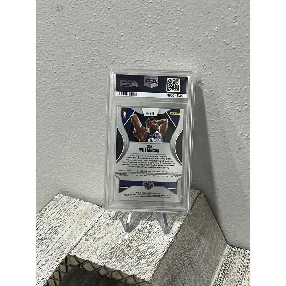 2019 Panini Prizm Zion Williamson #248 Base Rookie RC PSA 9 MINT Pelicans